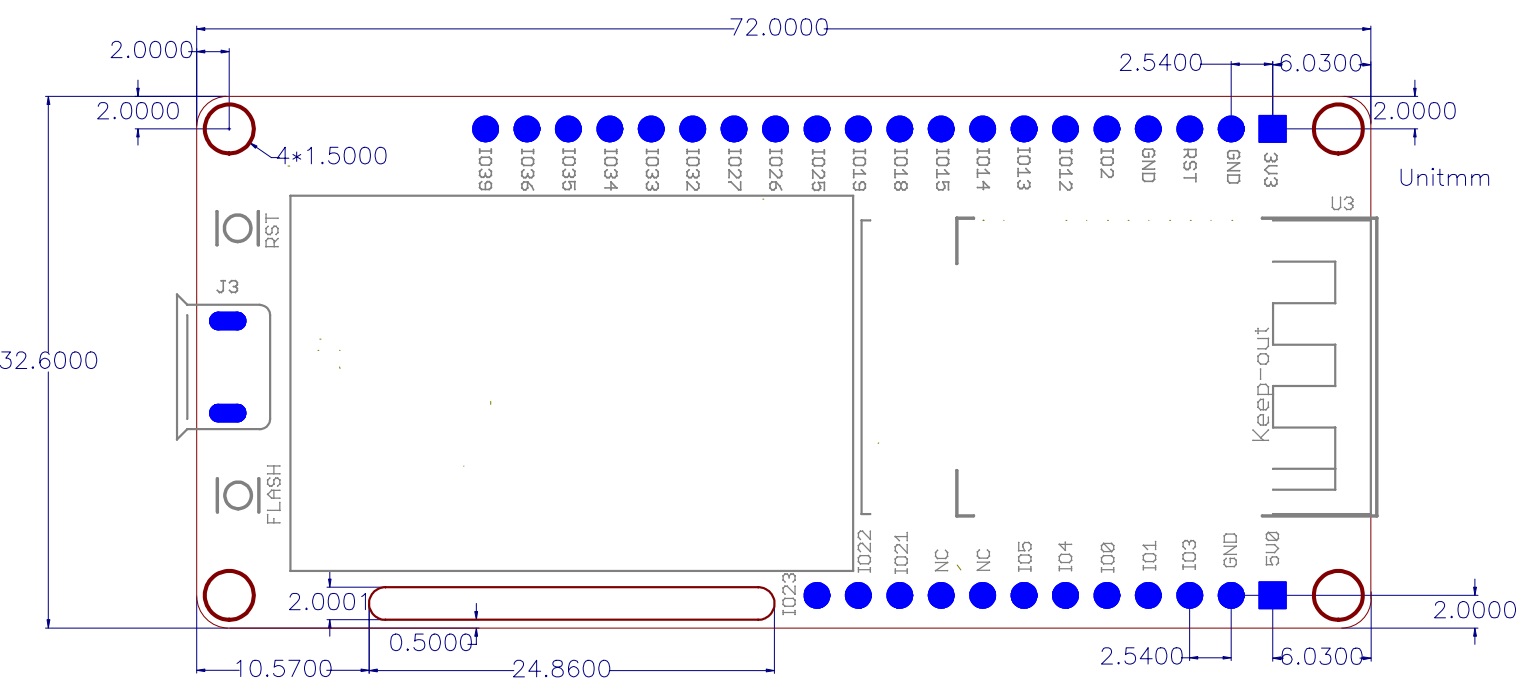 Ecran LCD couleur WiFi MakePython ESP32 WROOM - Cliquez pour agrandir