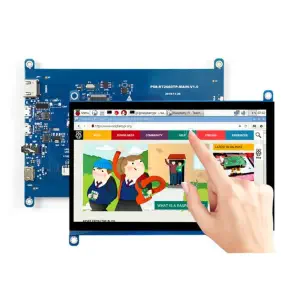 Écran LCD HDMI 7 pouces 1024x600 avec écran tactile pour Raspberry Pi 
