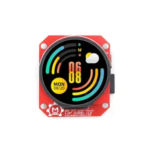 MaTouch Écran TFT Rond SPI avec Fonction Tactile, 1,28 pouce, Compatible ESP32-S3