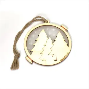 Décorations de Noël : forêt d'hiver