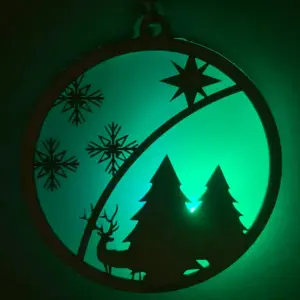 Décorations de Noël : forêt étoilée