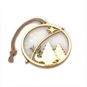 Décorations de Noël : forêt étoilée