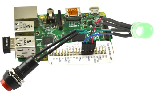 Monk Makes Squid Combo-Pakket voor Raspberry Pi (LED en Schakelaars) - Klik om te vergroten