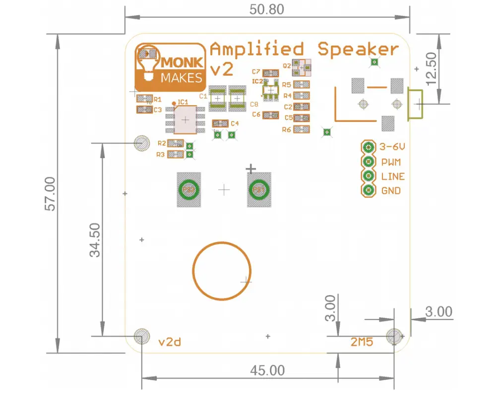 Altavoz Amplificado MonkMakes v2