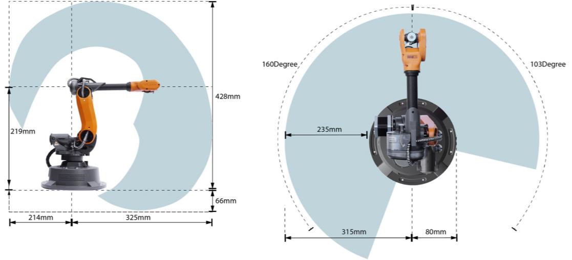 WLkata 6-Axis Mini Robotic Arm Mirobot Professional Kit - Click to Enlarge