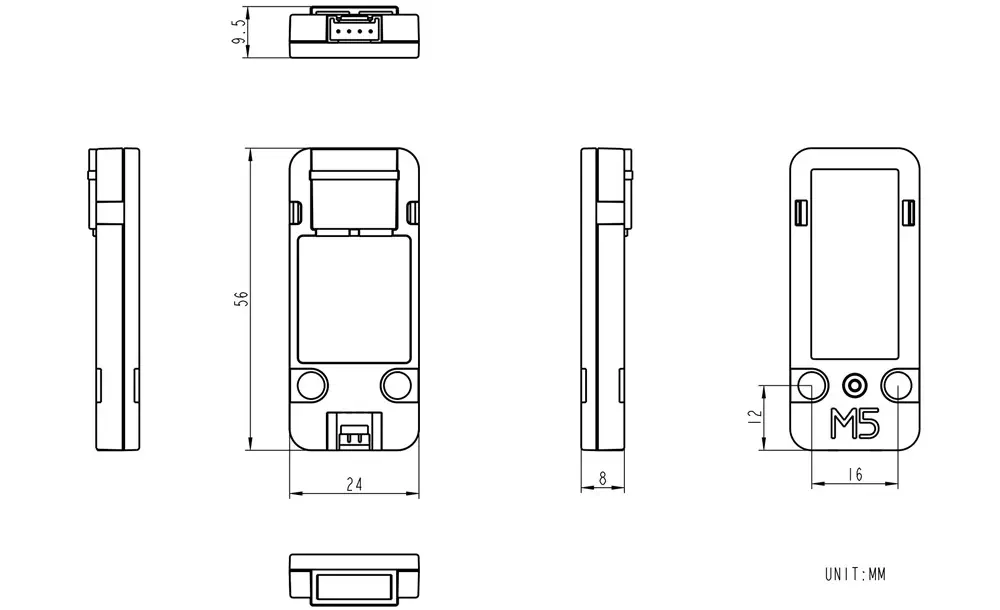 M5Stack Kmeter isolatie-unit met thermokoppel temperatuursensor (MAX31855)