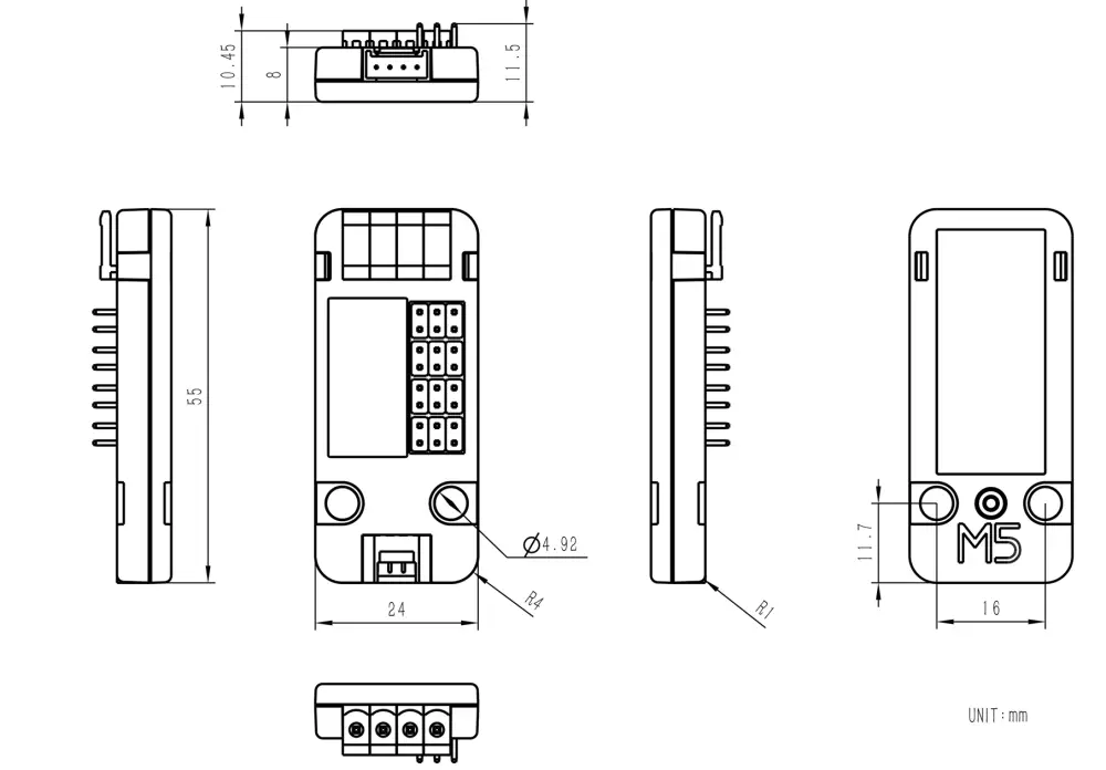 Unidad de Control de Servo de 8 Canales M5Stack (STM32F030)