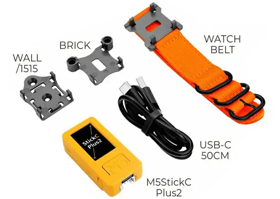 M5Stack StickC Plus2 Kit de Montre avec Accessoires