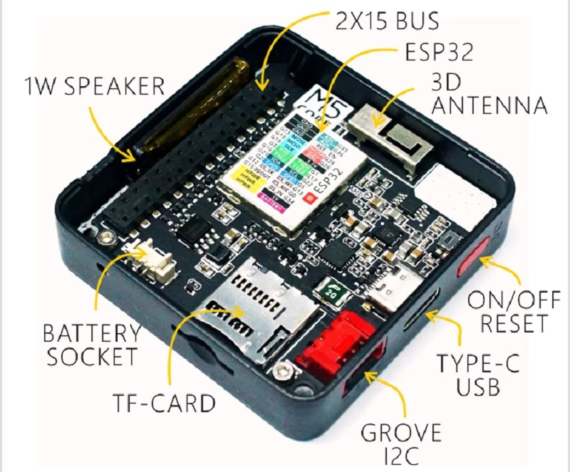 M5Stack ESP32 Basic Core IoT Development Kit - Click to Enlarge