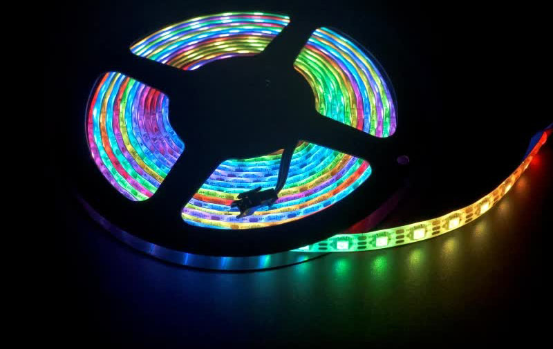 M5Stack Digital RGB LED Weatherproof Strip SK6812 (2m) - Click to Enlarge