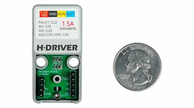 M5Stack ATOM H-Bridge Driver Kit (DRV8876) - Click to Enlarge