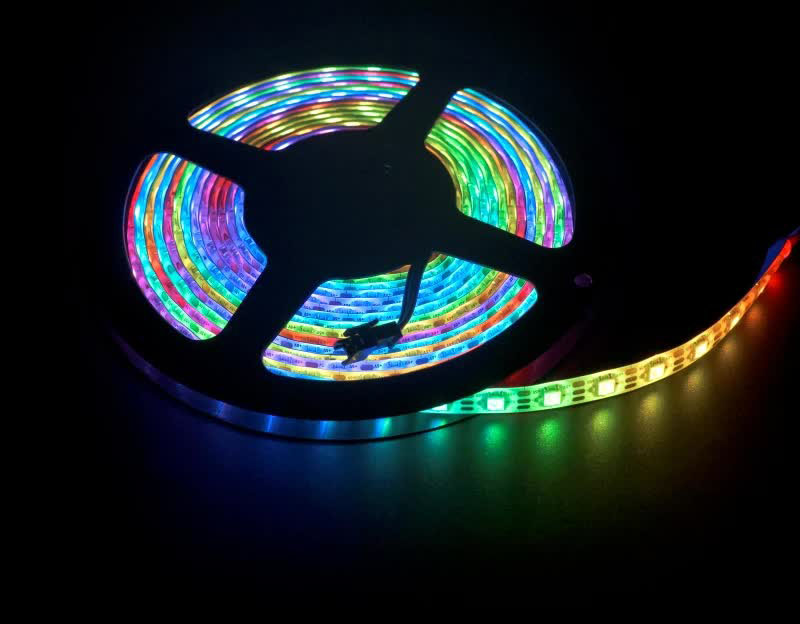 M5Stack Digital RGB LED Weatherproof Strip SK6812 (5m) - Click to Enlarge
