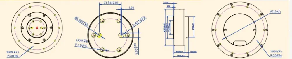 MYACTUATOR RMD-X10 V3, BLDC, CAN-BUS, 1:7, MC-X-500-O Bürstenloser Servotreiber