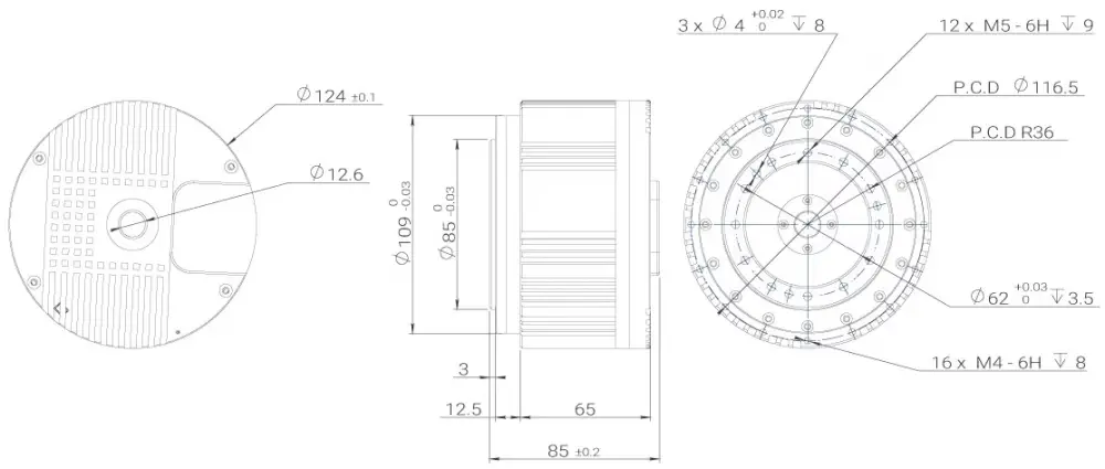 MyActuator Série RMD X Actionneur BLDC, Réduction Planétaire 20:1, Communication Ethercat, 320 N.m Couple de Crête