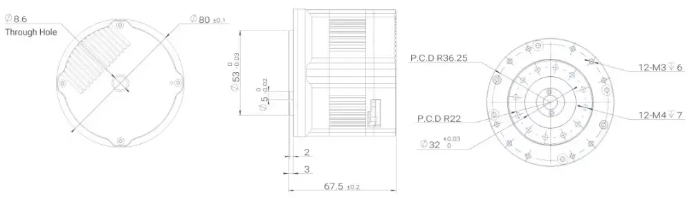 Actuador BLDC Serie X MyActuator, Reducción Planetaria 20:1, Comunicación Ethercat, 60 N.m Torque Pico