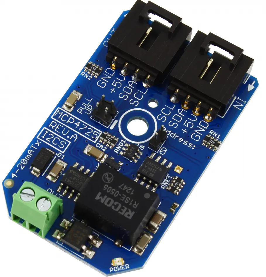 National Control Devices 1-Channel 4-20mA Current Loop Transmitter I2C Module