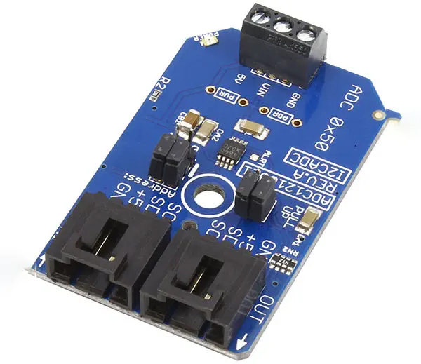 ADC121C021 1-Channel 12-Bit Analog to Digital Converter I2C Mini Module - Click to Enlarge