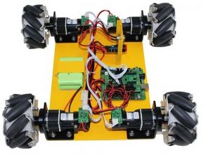 Châssis Robotique Basic à 4 Roues Motrices Mecanum Compatible Arduino