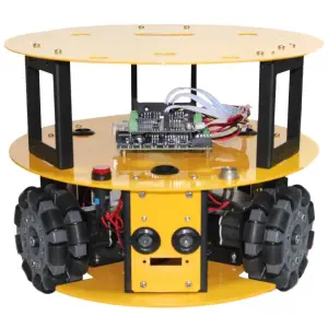Kit Robotique Compacte à 3 Roues Omnidirectionnelles Compatible Arduino