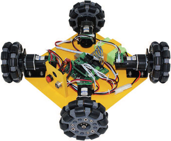 Kit Robotique Compacte à 4 Roues Omnidirectionnelles Compatible Arduino