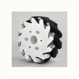 Kit de 4 Roues 127mm Mecanum avec Rouleau à Roulement (2x Droite, 2x Gauche)