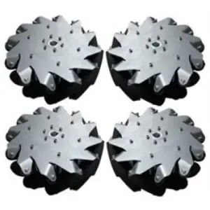 Kit de 4 Roues 254mm Mecanum (2x Droite, 2x Gauche)