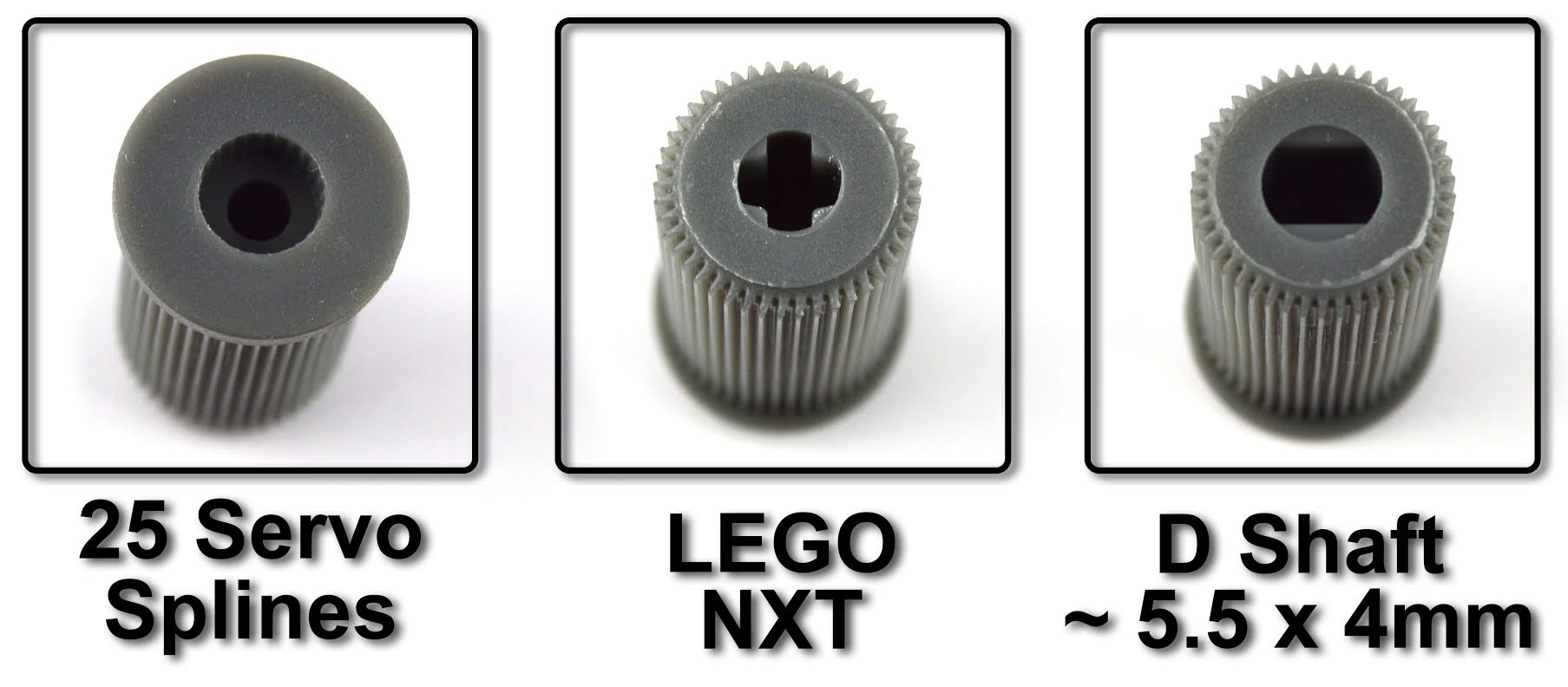 Rueda Omnidireccional Plástica de 58mm para Lego NXT y Servo