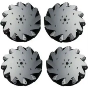 Kit de 4 Roues 254mm Mecanum (2x Droite, 2x Gauche)