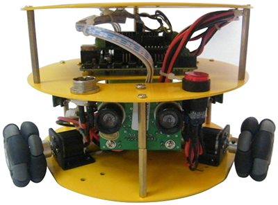 Kit robot mobile à 3 roues motrices omnidirectionnelles - Cliquez pour agrandir