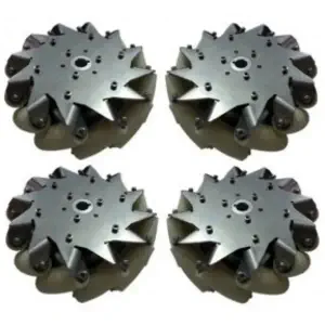 Kit de 4 Roues 203mm Mecanum (2x Droite, 2x Gauche)