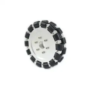 Roue Omni Double en Aluminium 152mm avec Rouleaux de Support