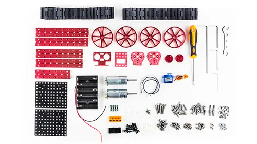 Kettenfahrzeug-Roboter Kit - Zum Vergrößern klicken