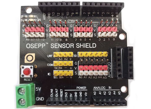 OSEPP Sensor Shield- Click to Enlarge