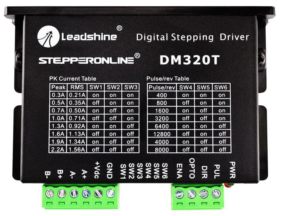 Contrôleur Moteur Pas-à-Pas 0.3-2.2A 18-30VDC pour Nema 8, 11, 14, 16, 17 - Cliquez pour agrandir