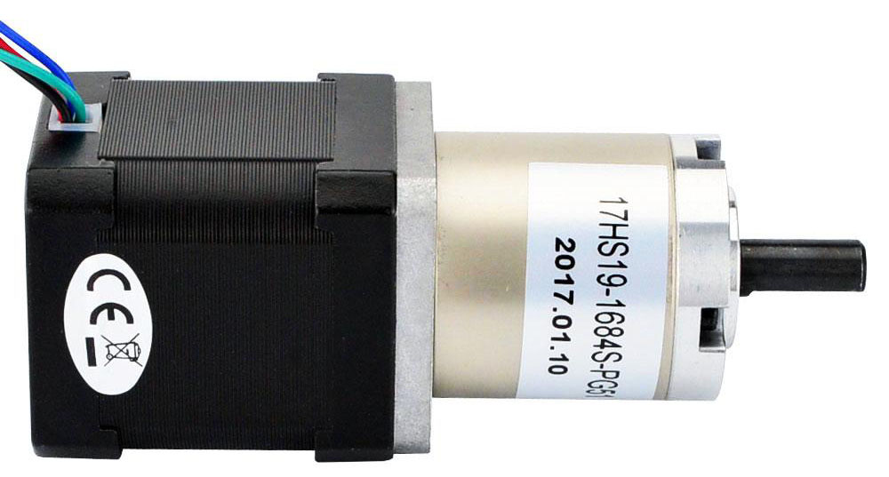 Nema 17 Stepper Motor Bipolar w/ 51:1 Planetary Gearbox- Click to Enlarge