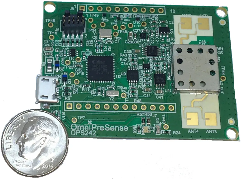 Sensor de Radar de Rango Corto OmniPreSense OPS242 - Haga clic para ampliar