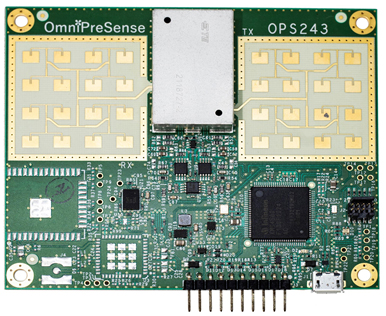 OmniPreSense OPS243 Doppler Speed Radar Sensor- Click to Enlarge