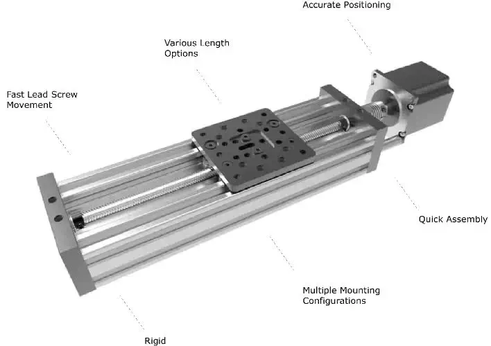 OpenBuilds C-Beam Linear Actuator Bundle 500mm w/o Motor - Click to Enlarge