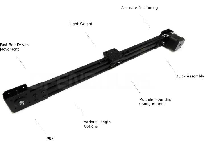 OpenBuilds V-Slot Mini V Linear Actuator Bundle 1000mm w/o Motor - Click to Enlarge