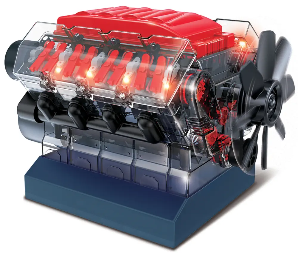 Vroom! STEM V8 Combustion Engine Model- Click to Enlarge