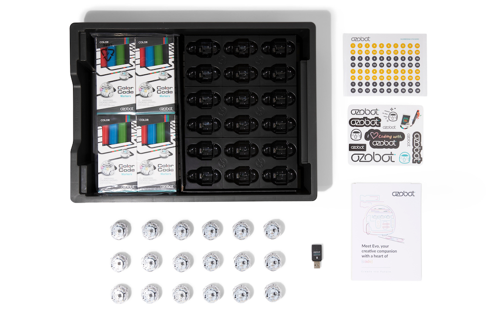 Ozobot Evo Classroom Kit 18-Pack - Click to Enlarge