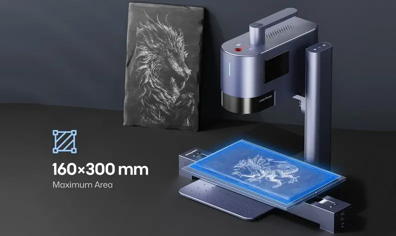 LaserPecker LP5 - Desktop Laser Engraver & Cutter (20W Fiber