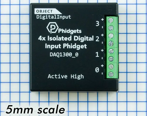 4 Entrées Numériques Isolées Phidget VINT – Cliquez pour agrandir