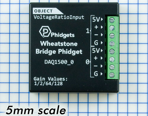 Interfaz de Sensor de Puente Wheatstone Phidget VINT – Haga clic para ampliar