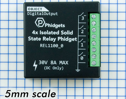 Phidget VINT 4 Isolated Solid State Relay Module- Click to Enlarge