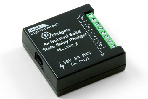Phidget VINT 4 Isolated Solid State Relay Module- Click to Enlarge