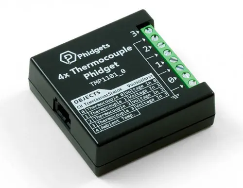 Interface Thermocouple 4 Entrées Phidget VINT – Cliquez pour agrandir