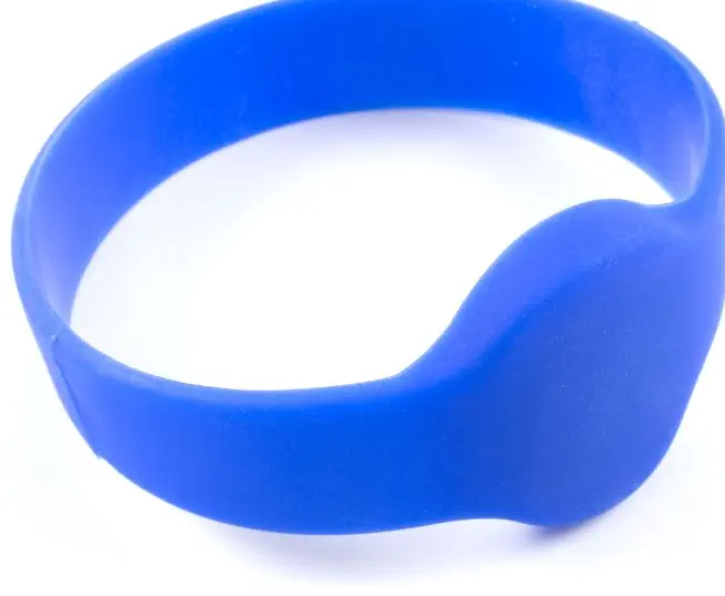 Bracelet RFID bleu style montre avec bracelet élastique