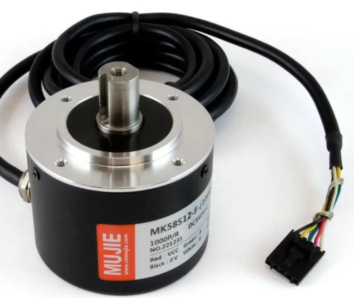 Rotary Encoder 12mm Solid Shaft 1000CPR with Index - Parts