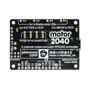 Pimoroni Motor 2040 Contrôleur de moteur quadruple